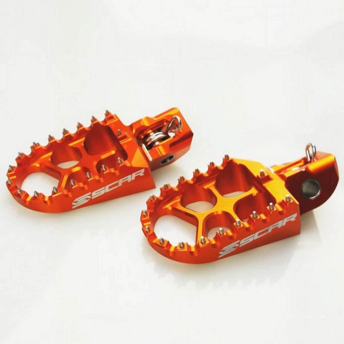 Scar Racing Podnóżki Pegi Aluminiowe Evo Ktm Sx Sxf Exc Kolor Pomarańczowy