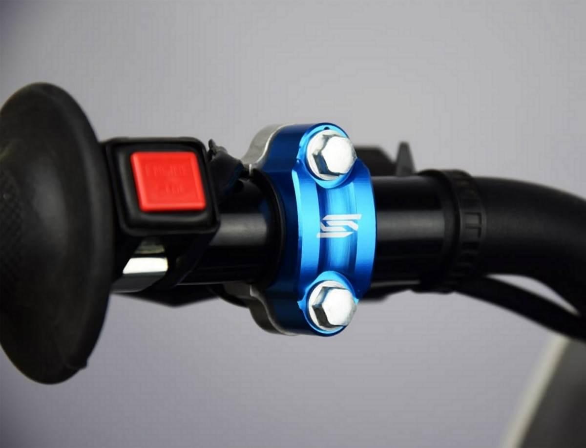Scar Racing Uniwersalna Obejma Uchwyt Dźwigni Hamulca, Sprzęgła Kolor Niebi - zdjęcie 2