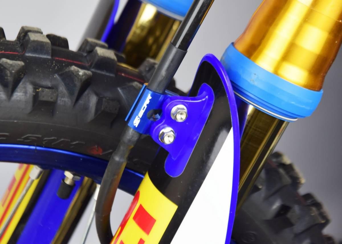 Scar Racing Uchwyt Mocowanie Przewodu Hamulcowego Przód Yamaha Honda Kawasa - zdjęcie 2