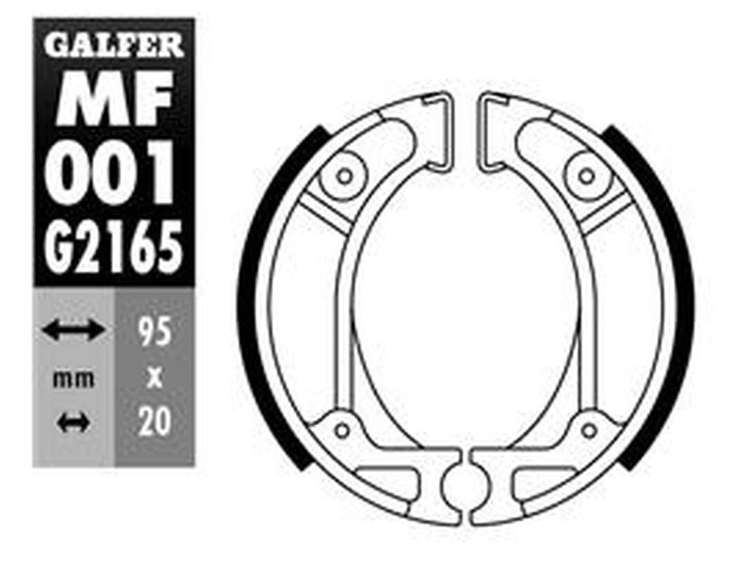 Galfer Szczęki Hamulcowe Tył Honda Crf 70/80/100F '04-, Dio 50 '91-'93, Ne