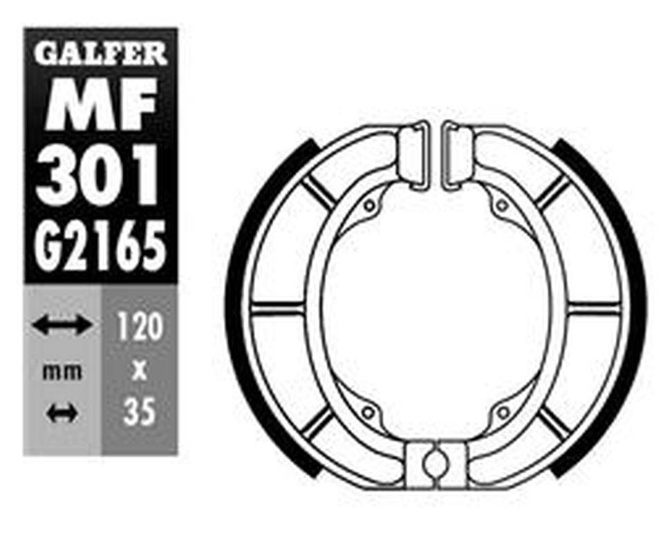 Galfer Szczęki Hamulcowe Tył Derbi Atlantis 50/100 '99-, Suzuki Address 50