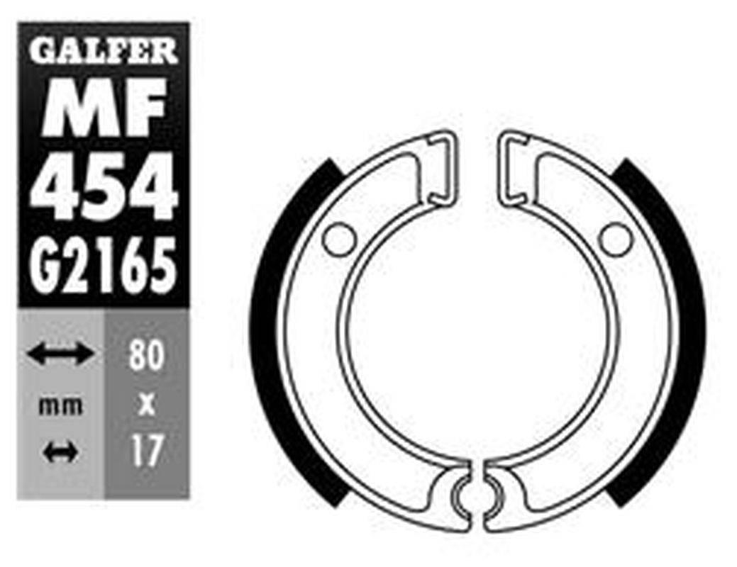 Galfer Szczęki Hamulcowe Przód/Tył Yamaha Pw 50 '80- 80X17Mm Y501