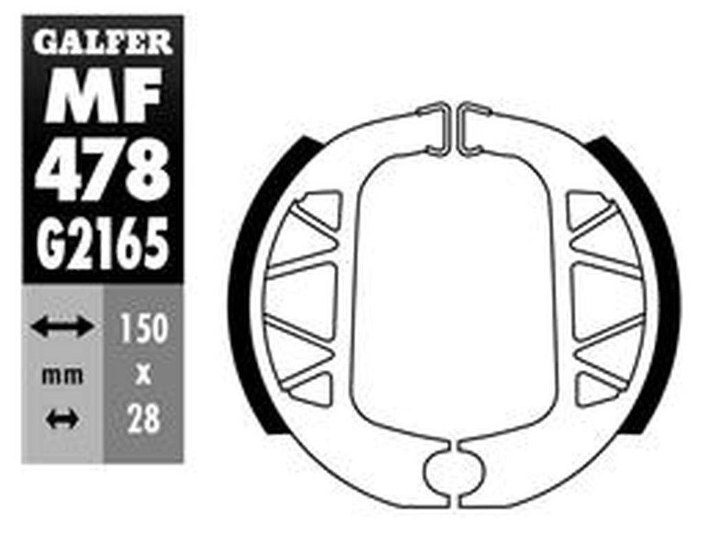 Galfer Szczęki Hamulcowe Tył Yamaha Bws 125 '10-, Cygnus 125X '03-, Cygnus