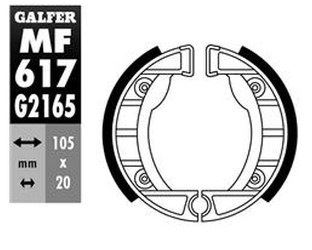 Galfer Szczęki Hamulcowe Przód Piaggio Vespino 50 '80-, Zip 50 '92