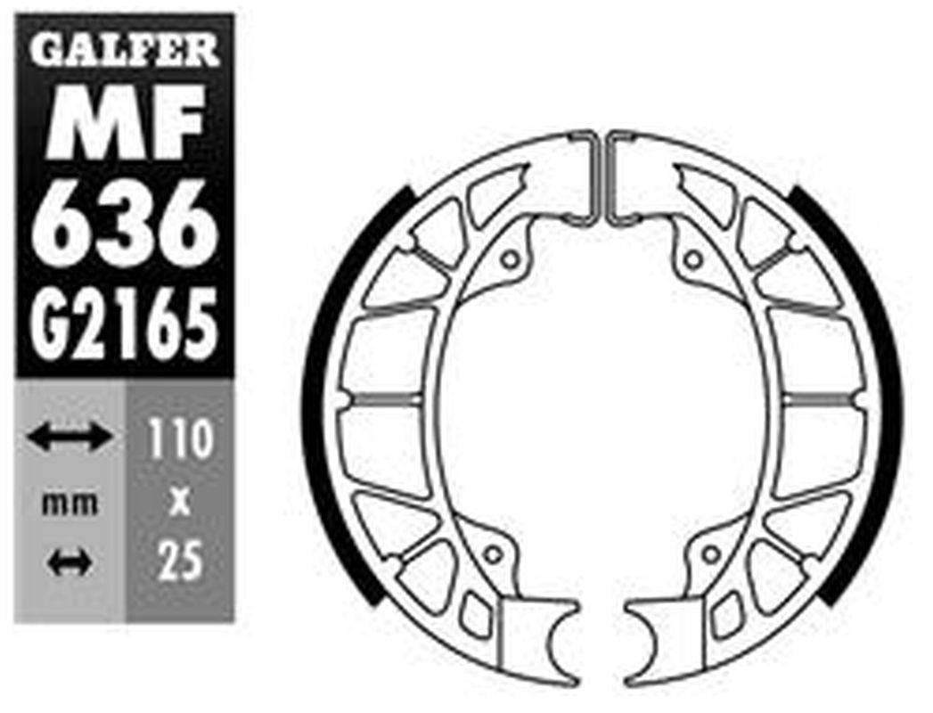 Galfer Szczęki Hamulcowe Tył Hexagon 125/150 '94-'99, Skipper 125/150 '93-'