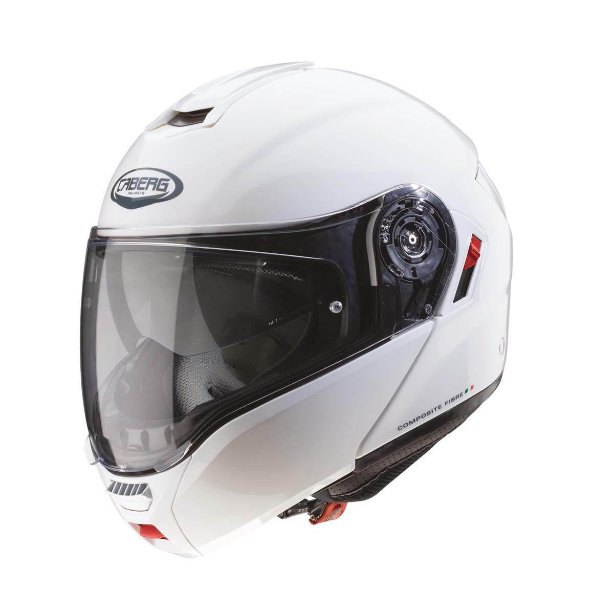 Caberg Kask Szczękowy Flip-Up Model Levo X Solid Kolor Biały Połysk Rozmiar