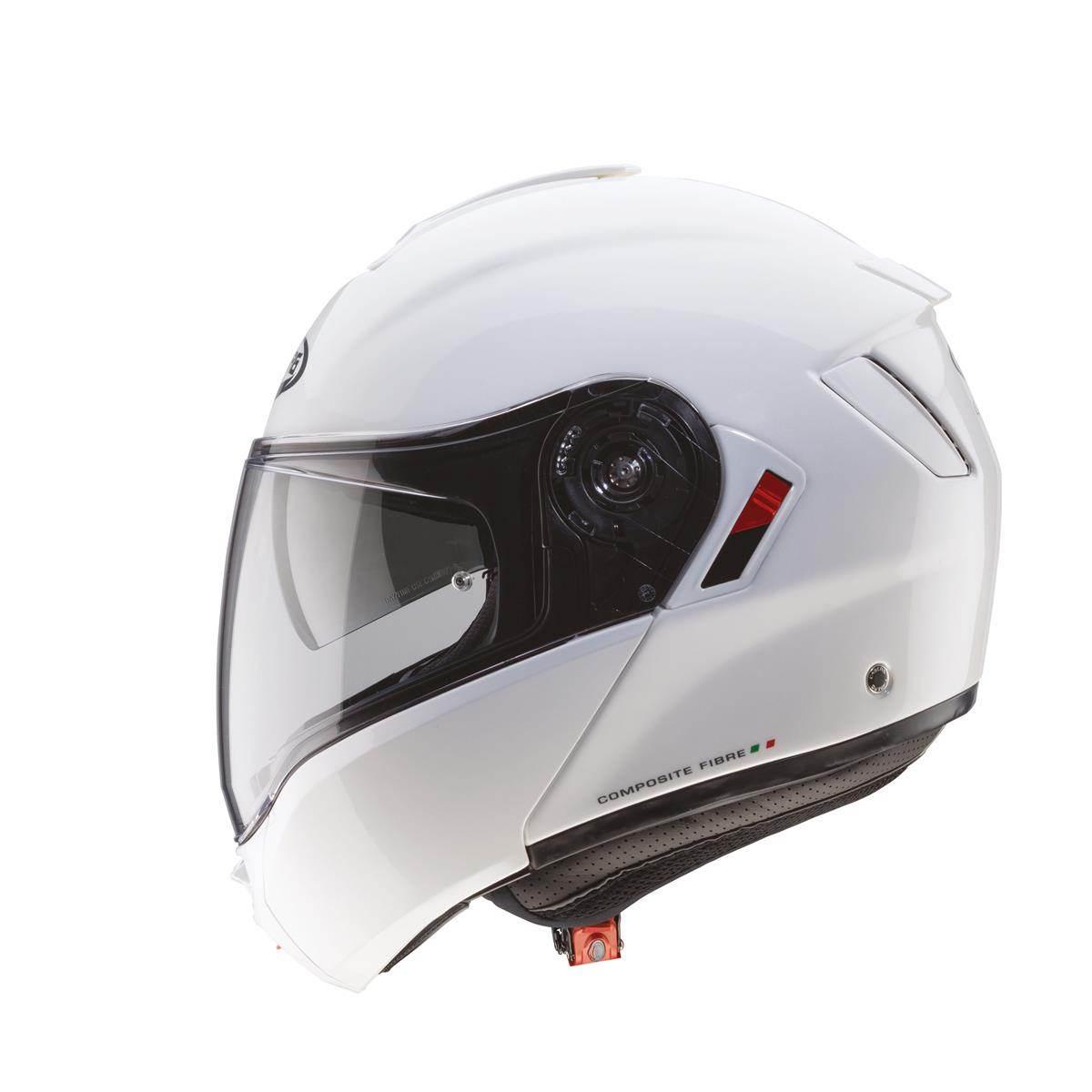 Caberg Kask Szczękowy Flip-Up Model Levo X Solid Kolor Biały Połysk Rozmiar - zdjęcie 3