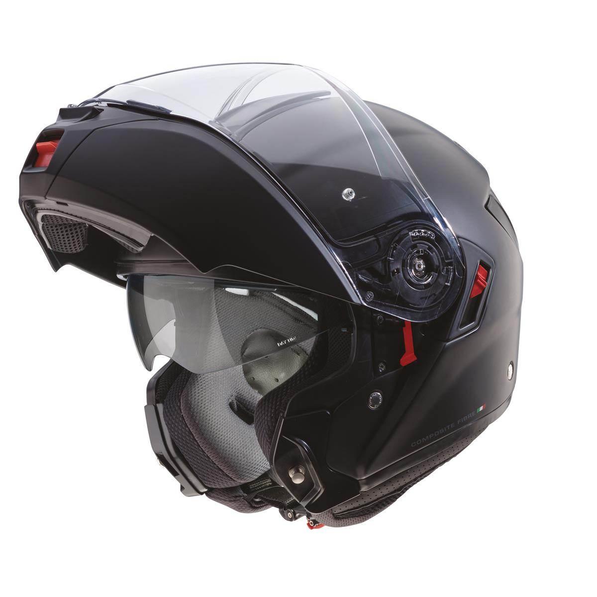 Caberg Kask Szczękowy Flip-Up Model Levo X Solid Kolor Czarny Mat Rozmiar L - zdjęcie 2
