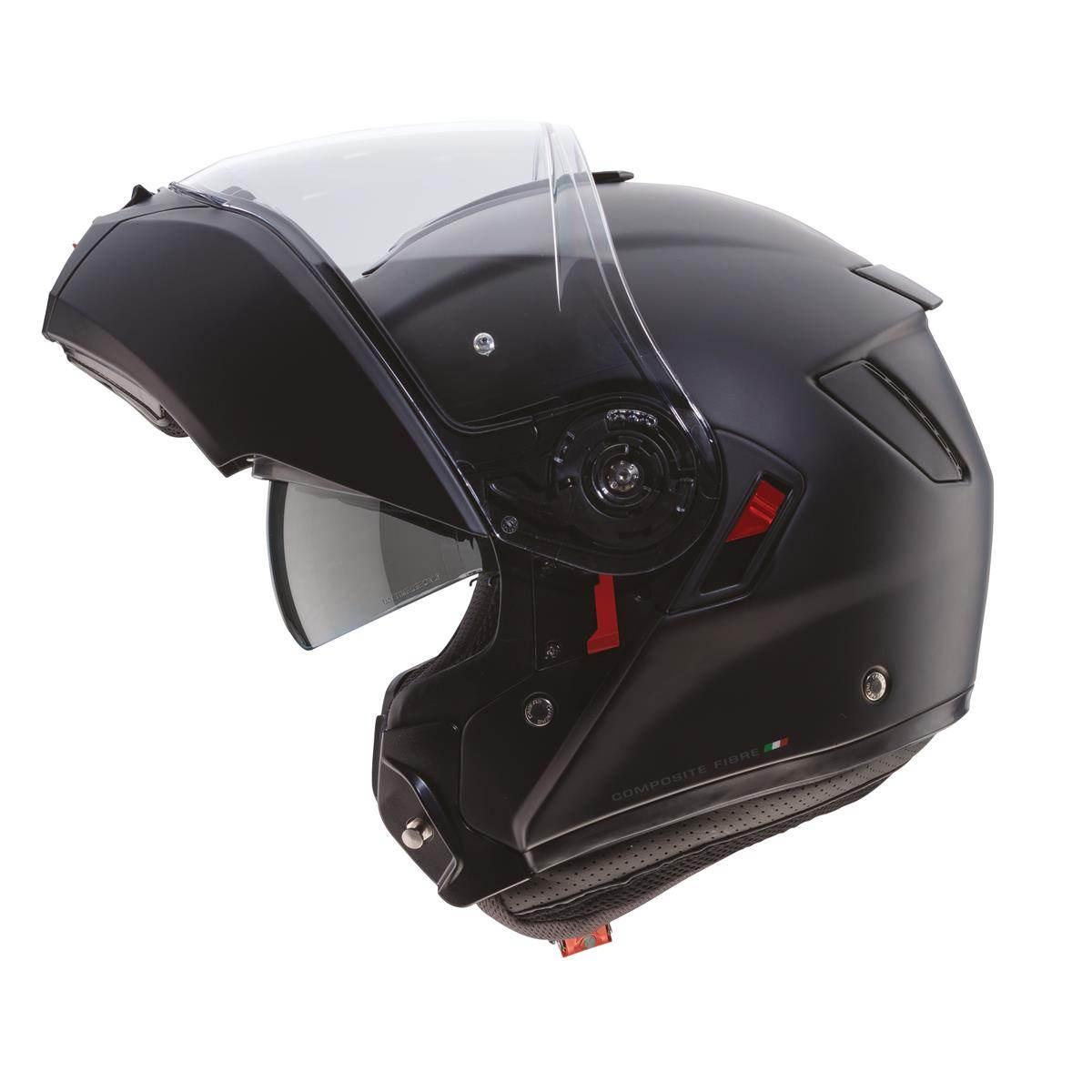 Caberg Kask Szczękowy Flip-Up Model Levo X Solid Kolor Czarny Mat Rozmiar M - zdjęcie 4