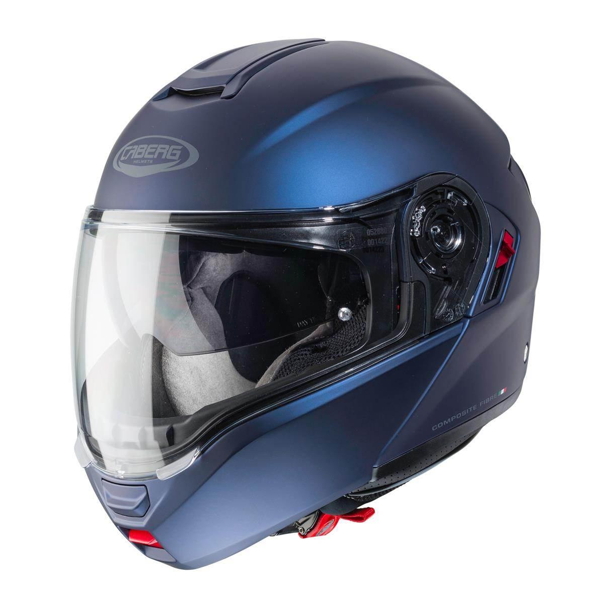 Caberg Kask Szczękowy Flip-Up Model Levo X Solid Kolor Niebieski Mat Yamaha