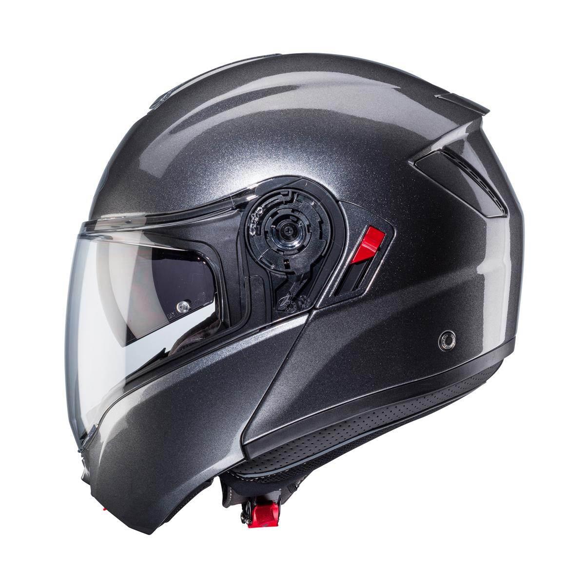 Caberg Kask Szczękowy Flip-Up Model Levo X Solid Kolor Szary Metalik Rozmia - zdjęcie 3