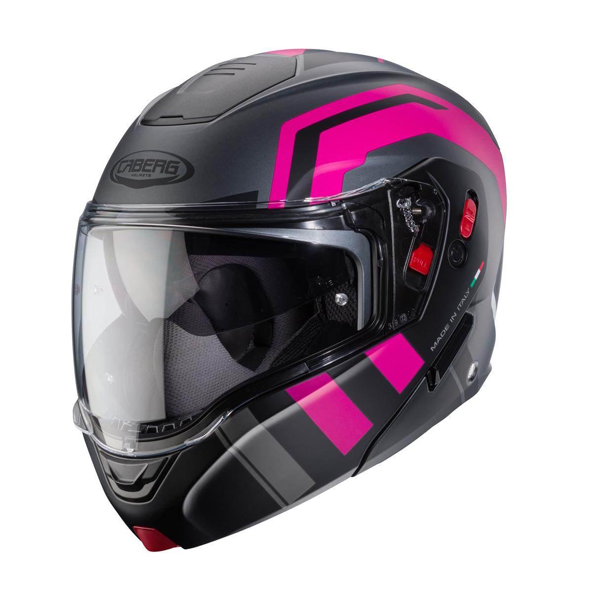 Caberg Kask Szczękowy Flip-Up Model Horus X Road Kolor Szary Mat/Czarny/Fuk