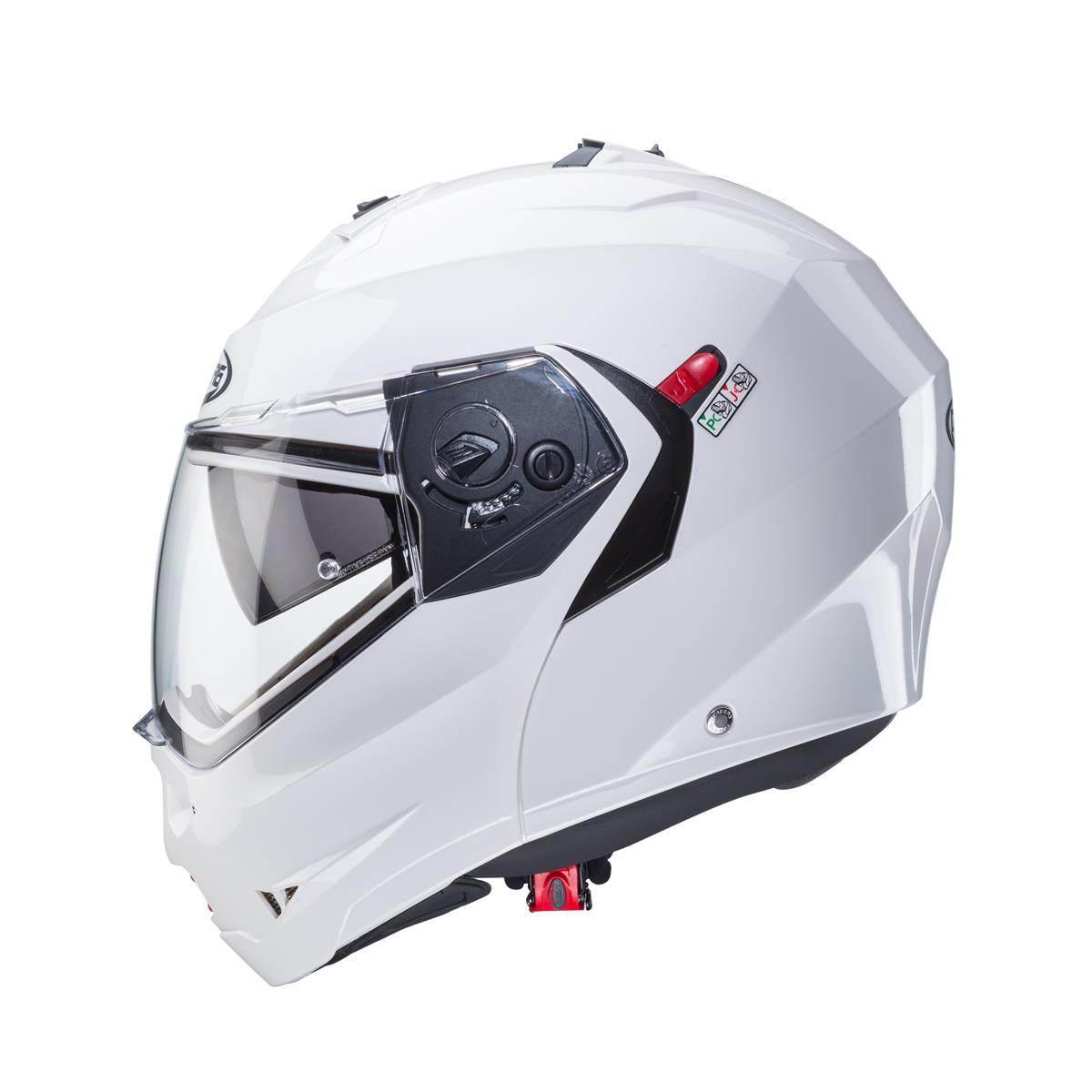 Caberg Kask Szczękowy Flip-Up Model Duke X Solid Kolor Biały Połysk Rozmiar - zdjęcie 3