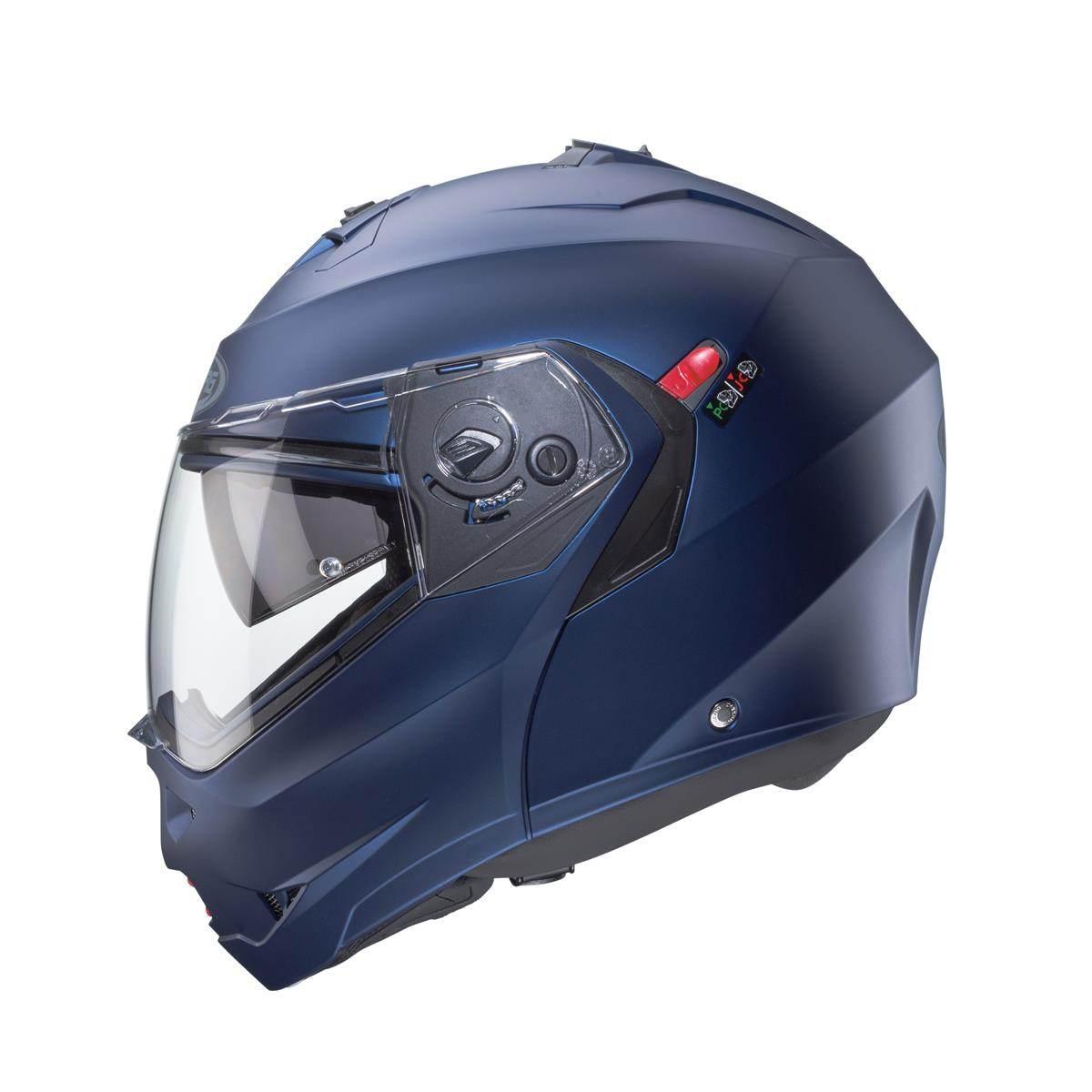 Caberg Kask Szczękowy Flip-Up Model Duke X Solid Kolor Niebieski Mat Yamaha - zdjęcie 3