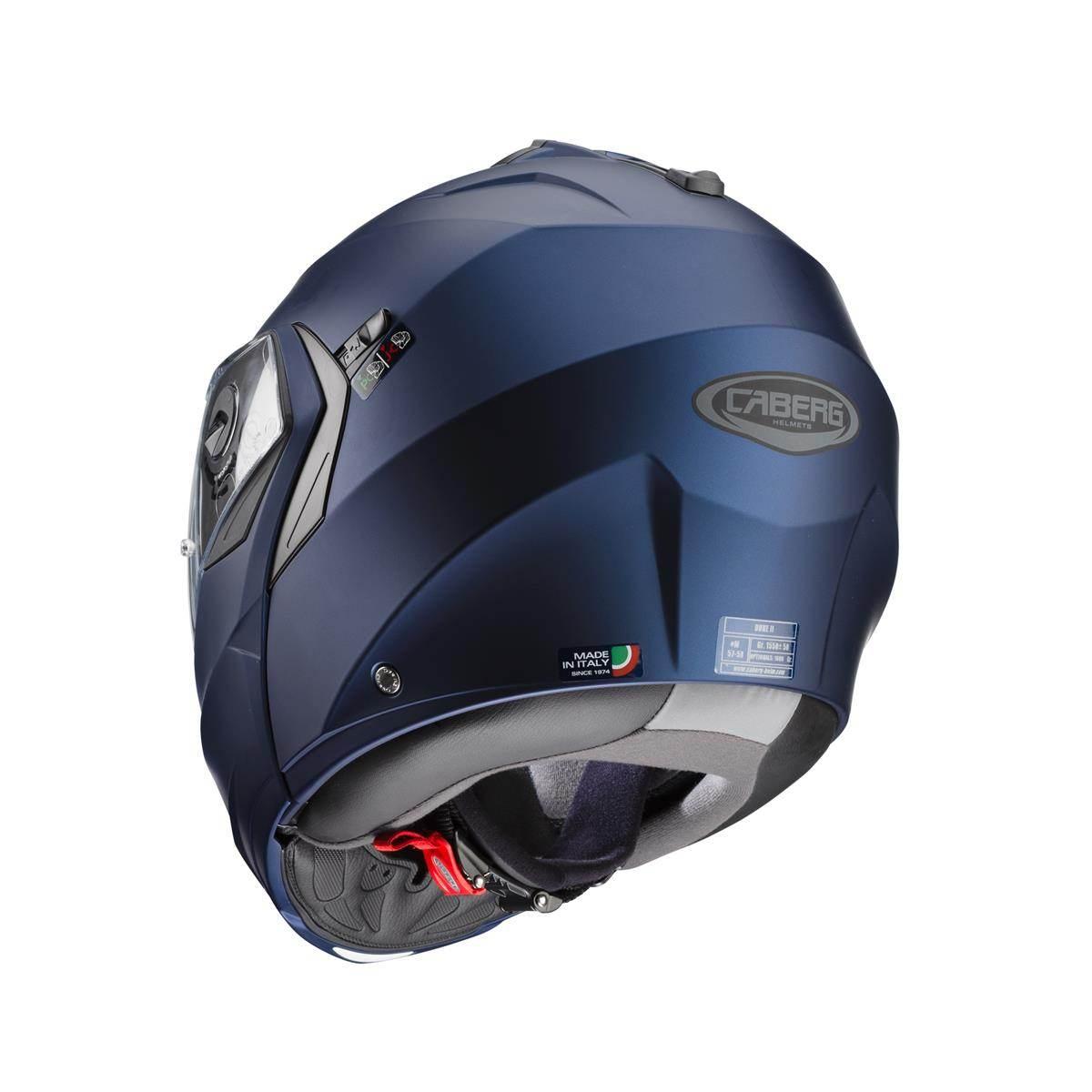 Caberg Kask Szczękowy Flip-Up Model Duke X Solid Kolor Niebieski Mat Yamaha - zdjęcie 4