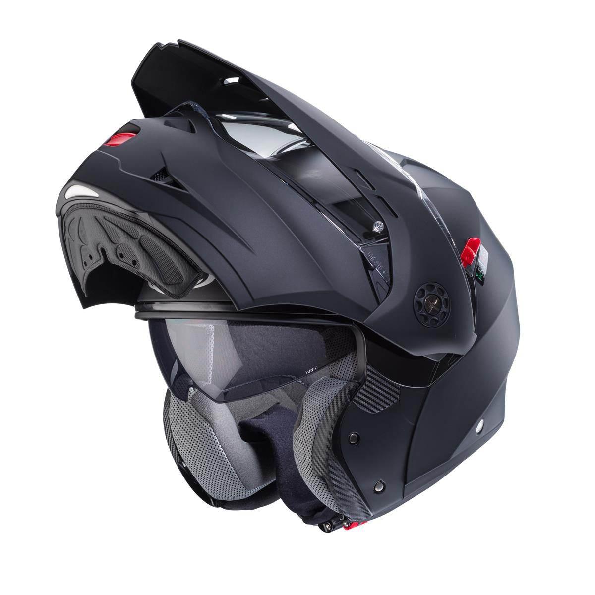 Caberg Kask Szczękowy Flip-Up Enduro Model Tourmax X Solid Kolor Czarny Mat - zdjęcie 2