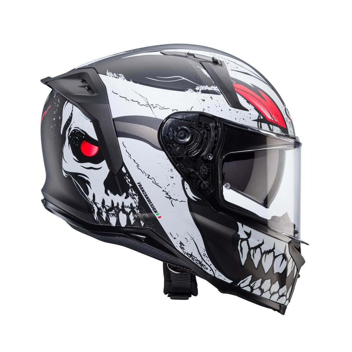 Caberg Kask Integralny Avalon X Punk Kolor Szary Mat/Biały/Czerwony Rozmiar - zdjęcie 3