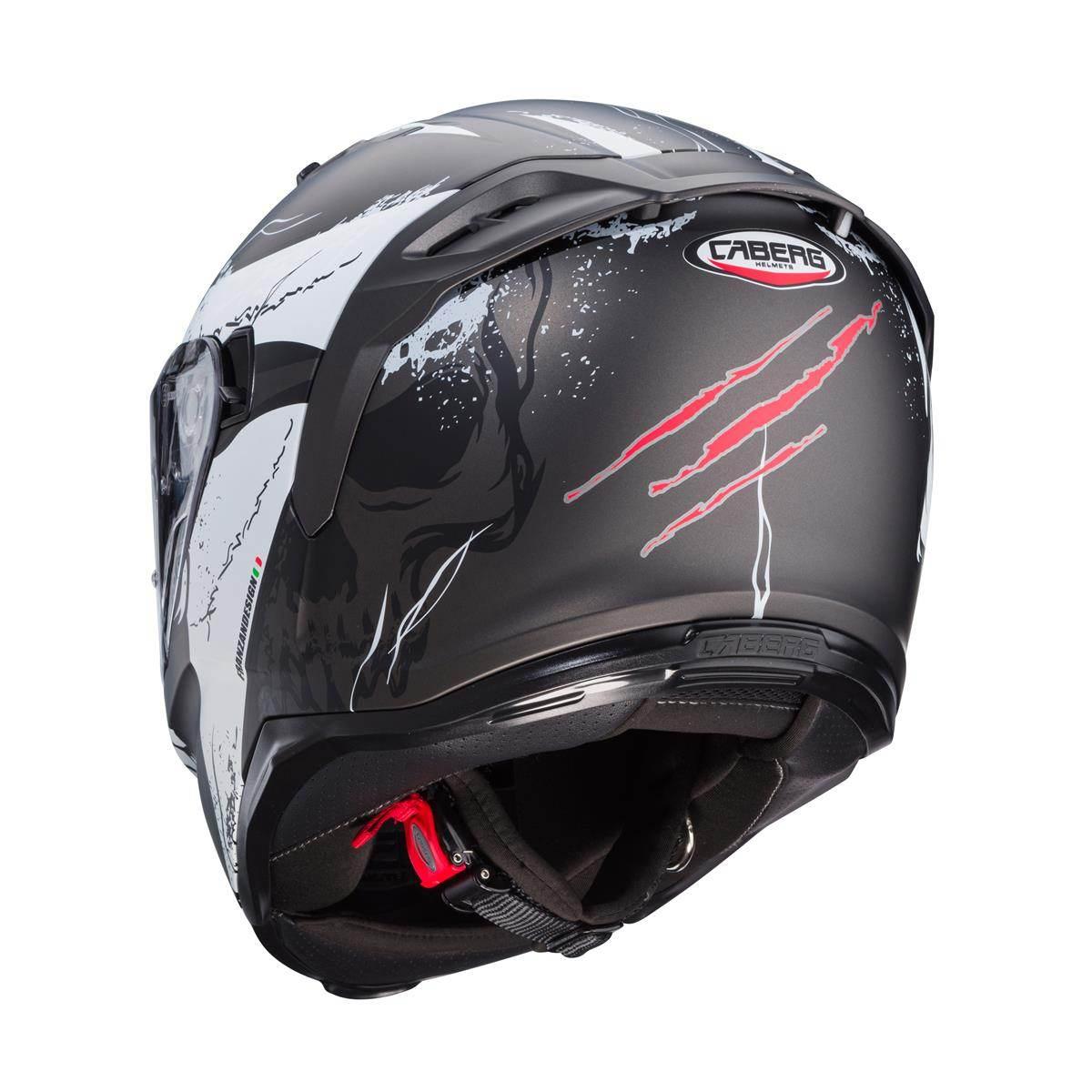 Caberg Kask Integralny Avalon X Punk Kolor Szary Mat/Biały/Czerwony Rozmiar - zdjęcie 4
