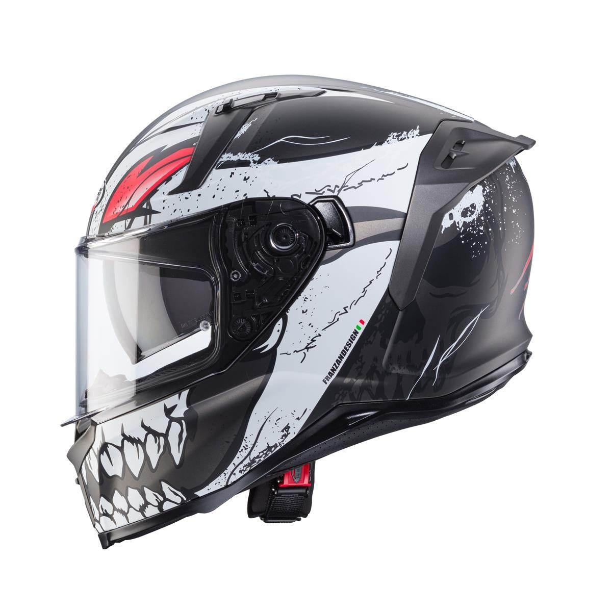 Caberg Kask Integralny Avalon X Punk Kolor Szary Mat/Biały/Czerwony Rozmiar - zdjęcie 2