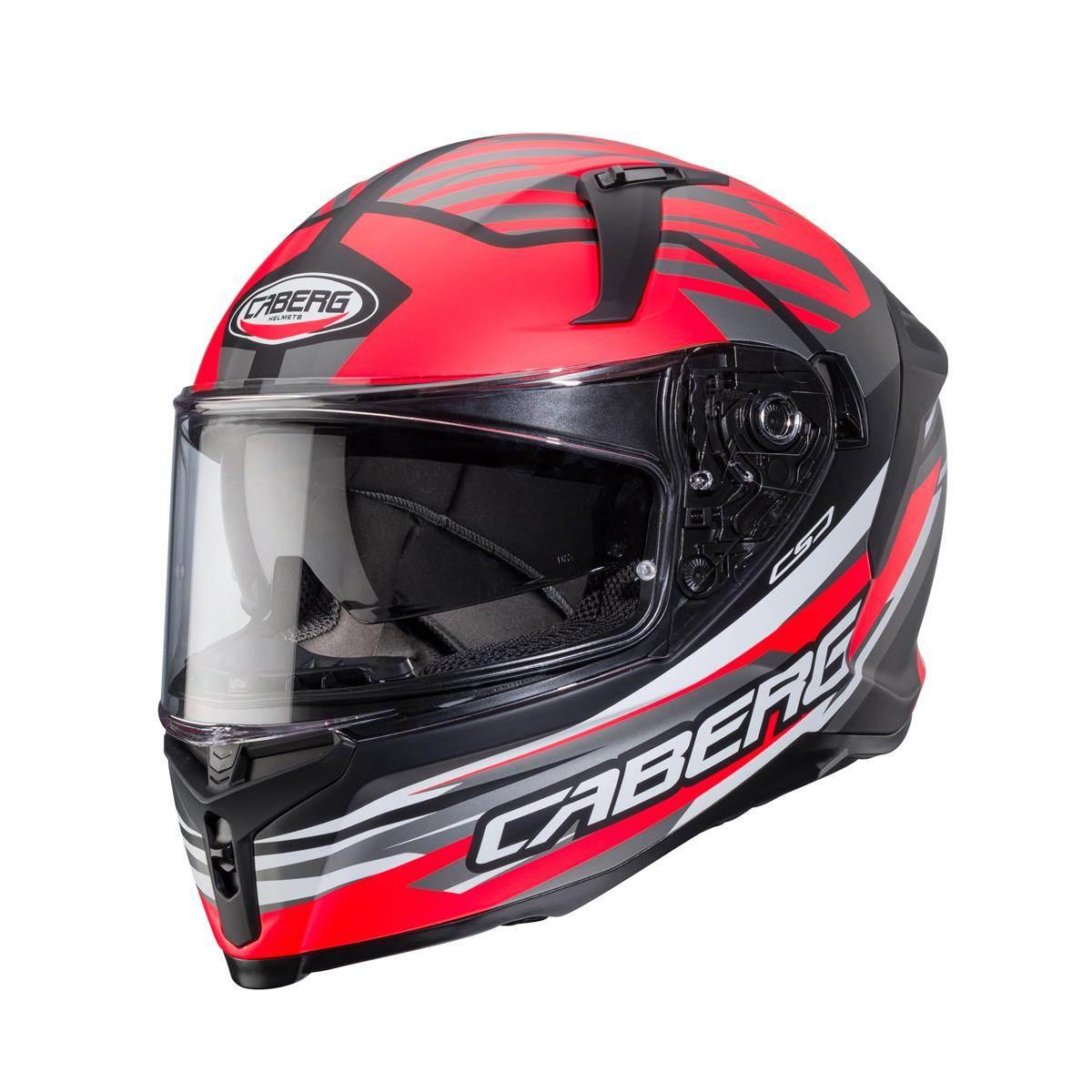 Caberg Kask Integralny Avalon X Kira Kolor Czarny Mat/Szary/Czerwony Fluo R