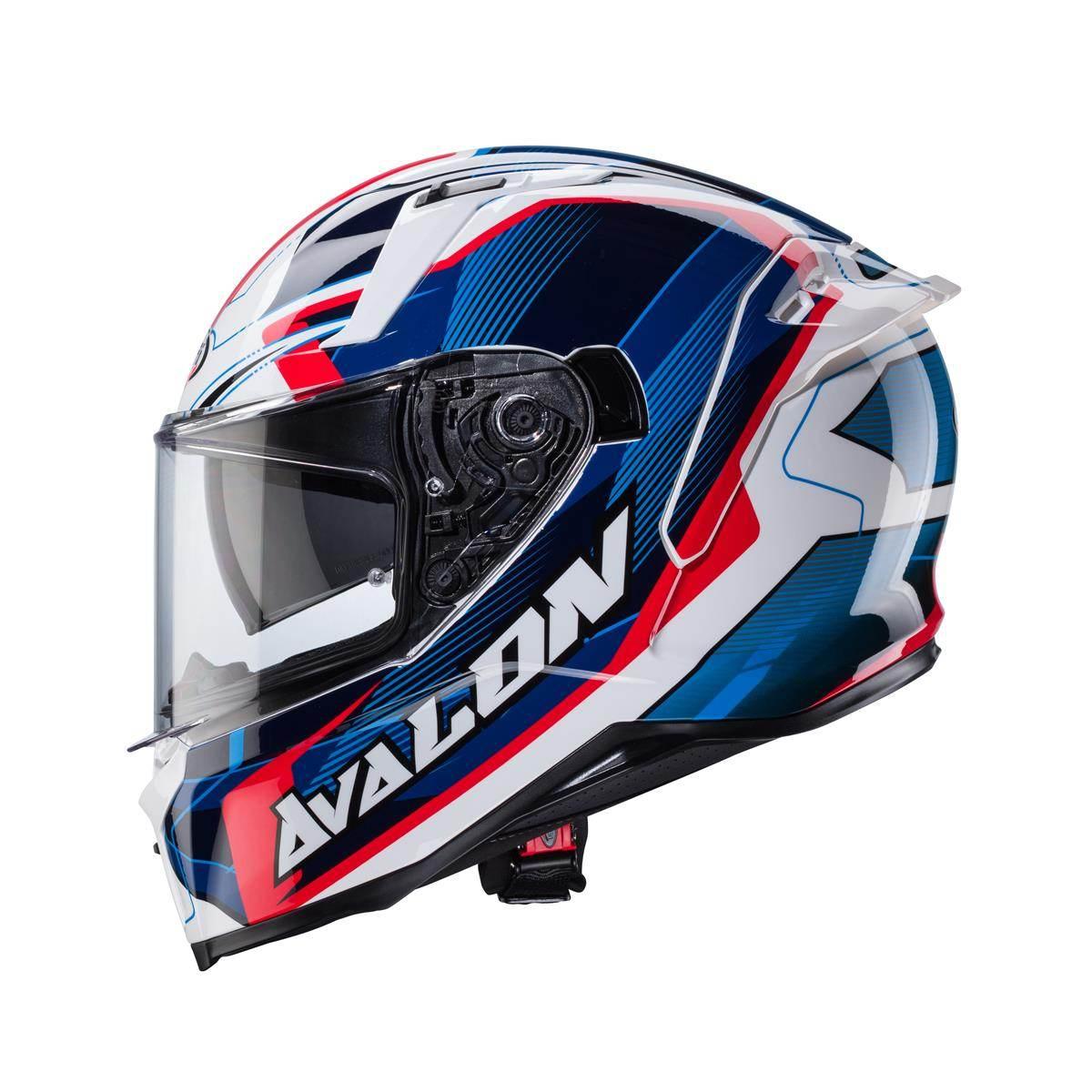 Caberg Kask Integralny Avalon X Optic Kolor Biały/Niebieski/Czerwony Rozmia - zdjęcie 2