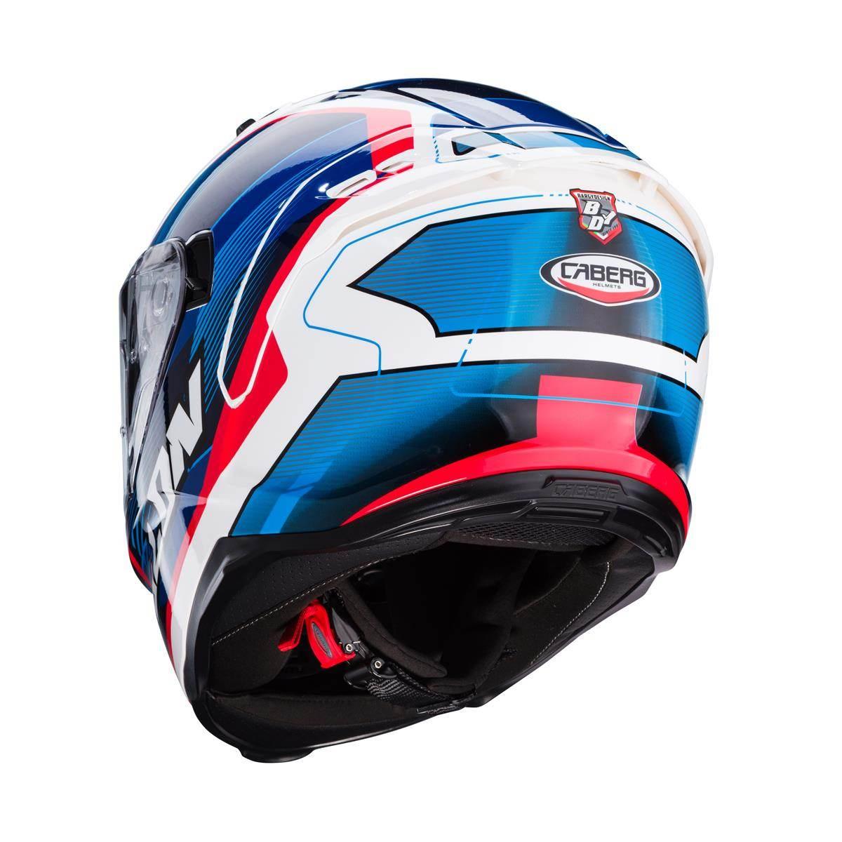 Caberg Kask Integralny Avalon X Optic Kolor Biały/Niebieski/Czerwony Rozmia - zdjęcie 3