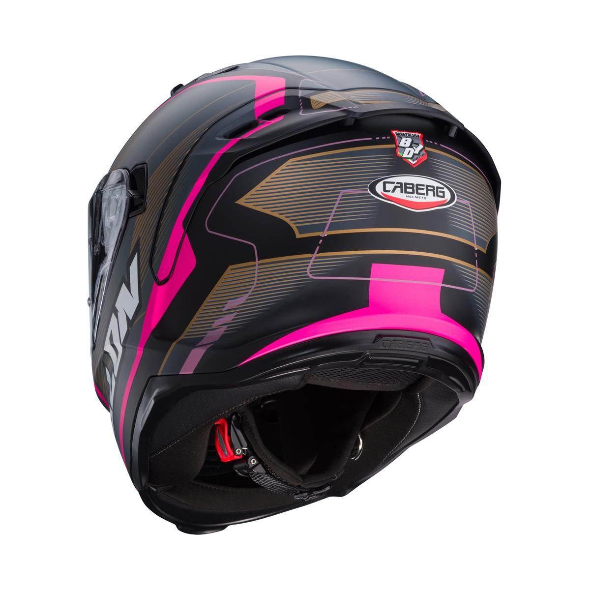 Caberg Kask Integralny Avalon X Optic Kolor Czarny Mat/Szary/Fuksja Intensy - zdjęcie 3