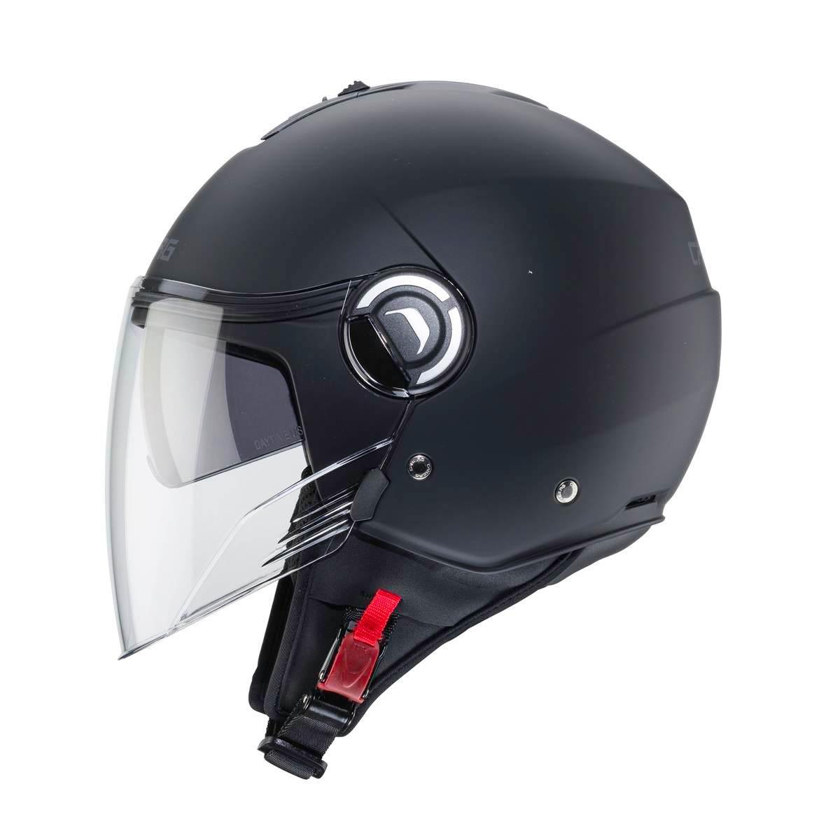 Caberg Kask Otwarty Jet Z Blendą Model Riviera V4X Solid Kolor Czarny Mat R - zdjęcie 2