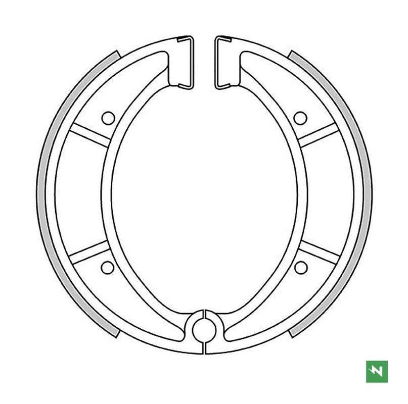 Newfren Szczęki Hamulcowe Przód/Tył Husqvarna Cr 125 '83-'90, Cr 240 '81-'8