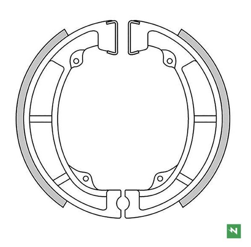 Newfren Szczęki Hamulcowe Przód Kawasaki Kdx 175 '80-'82, Ke 125/175 '76-'8