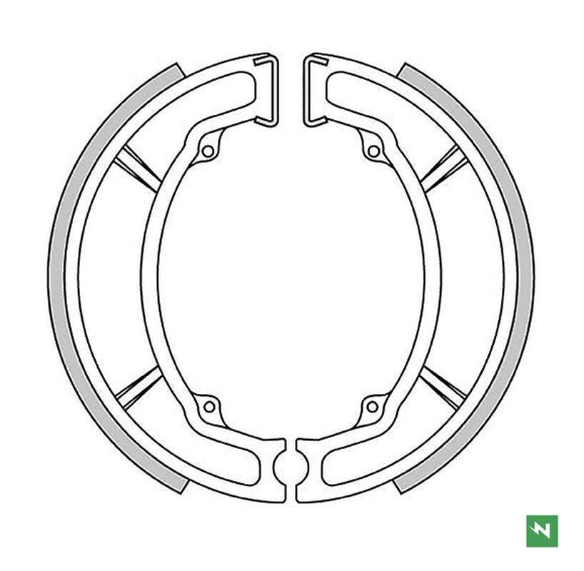 Newfren Szczęki Hamulcowe Tył Yamaha Beluga 125 '85-'95, Dt 125 '74-'87, Dt