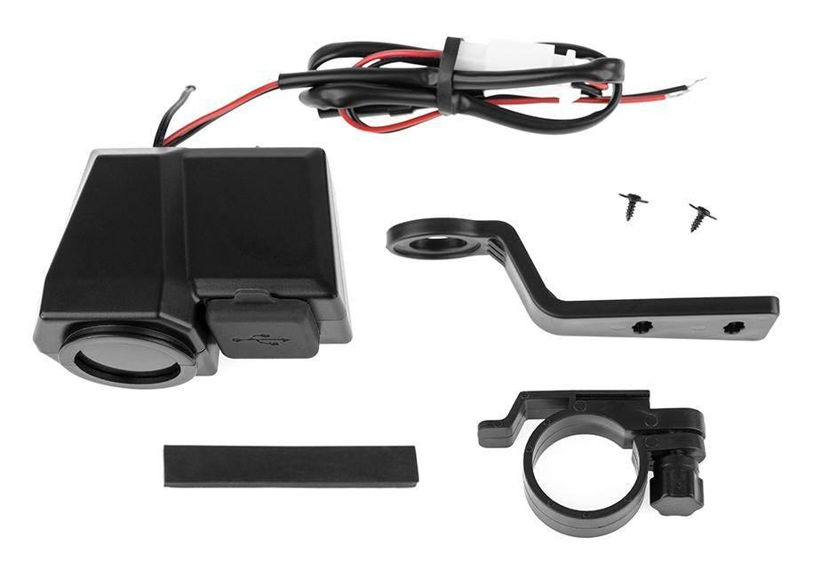 Biketec Motocyklowe Podwójne Gniazdo Usb Quick Charge 3.0 Z Woltomierzem I - zdjęcie 4