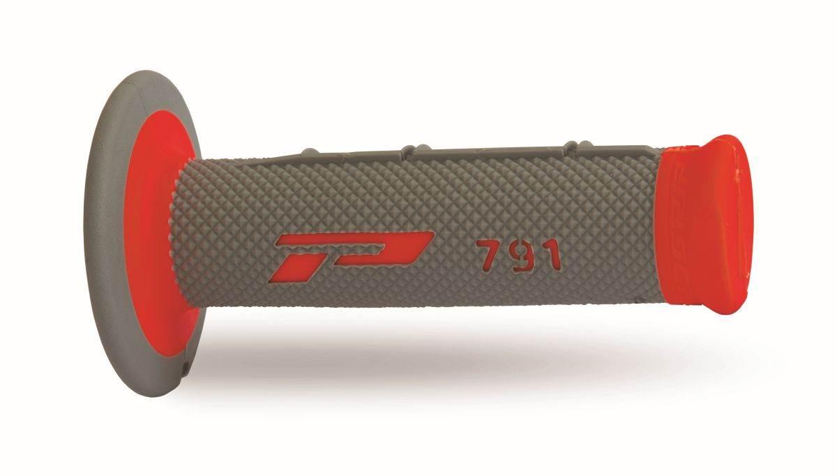 Progrip Manetki Pg791 Off Road 22+25Mm, Dł.115Mm Kolor Szary/Czerwony Dwusk