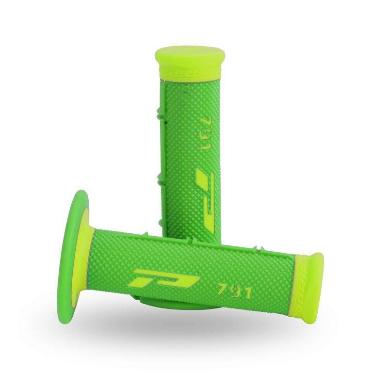 Progrip Manetki Pg791 Off Road 22+25Mm, Dł.115Mm Kolor Zielone/Żółty Fluo D