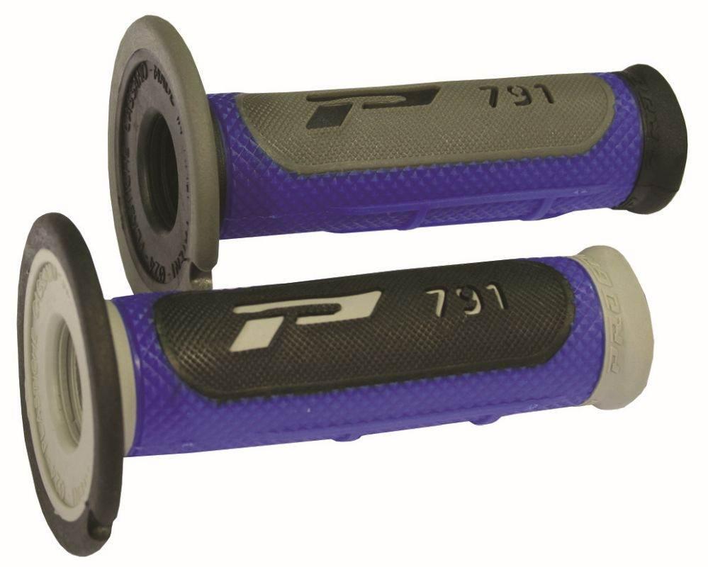 Progrip Manetki Pg791 Off Road 22+25Mm, Dł.115Mm Kolor Szary/Niebieski Dwus