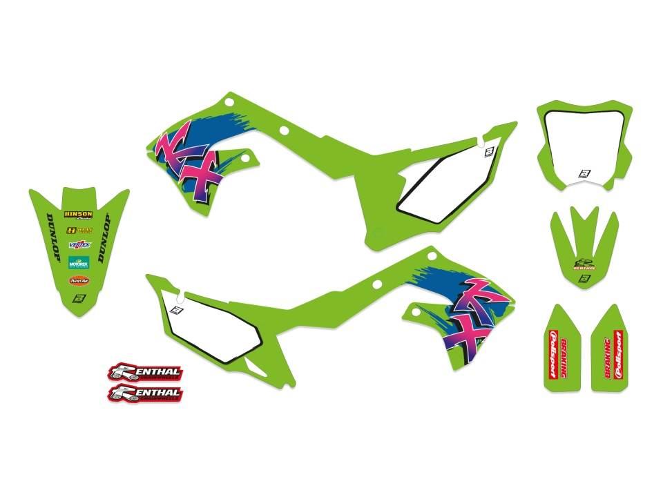 Blackbird Komplet Naklejek Oklein Kawasaki Kx 250F '21-'23, Kx 450F '19-'24 - zdjęcie 2