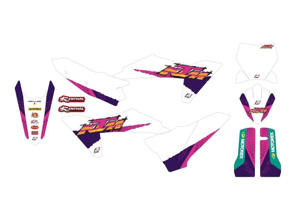 Blackbird Komplet Naklejek Oklein Ktm Sx/Sx-F '23-'24, Exc/Exc-F '24-'25 Re - zdjęcie 2