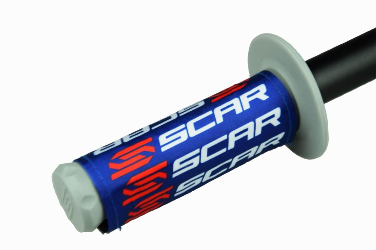 Scar Racing Nakładki Ochronne Na Manetki Kolor Niebieski/Biały/Czerwony - zdjęcie 2