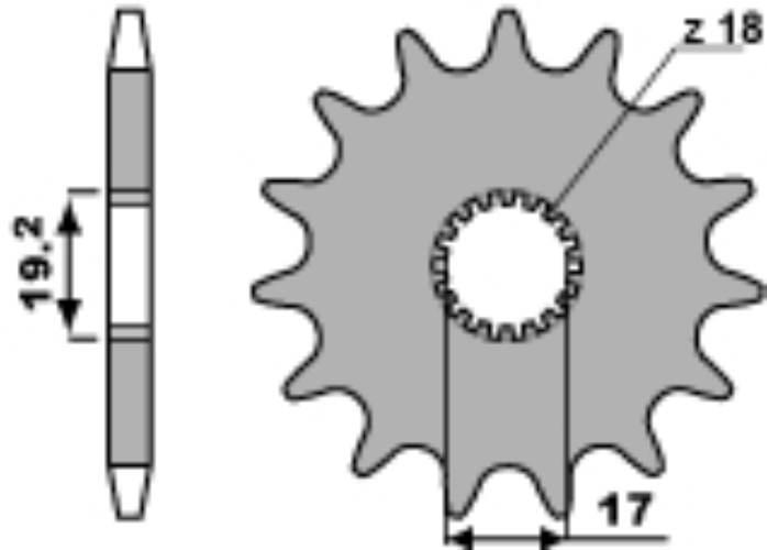 Pbr Zębatka Przednia 515 11 18Nc Garelli 50 '86-'91 Łańc.415