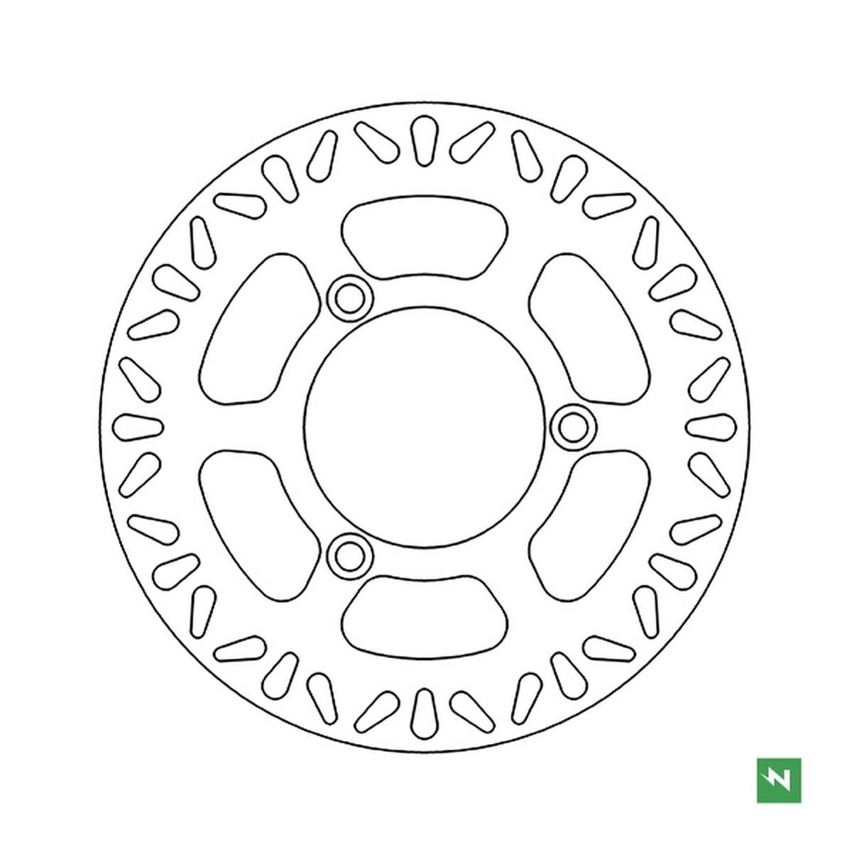 Newfren Tarcza Hamulcowa Przód/Tył Suzuki Burgman 125/200 '06-'14 240X89X4