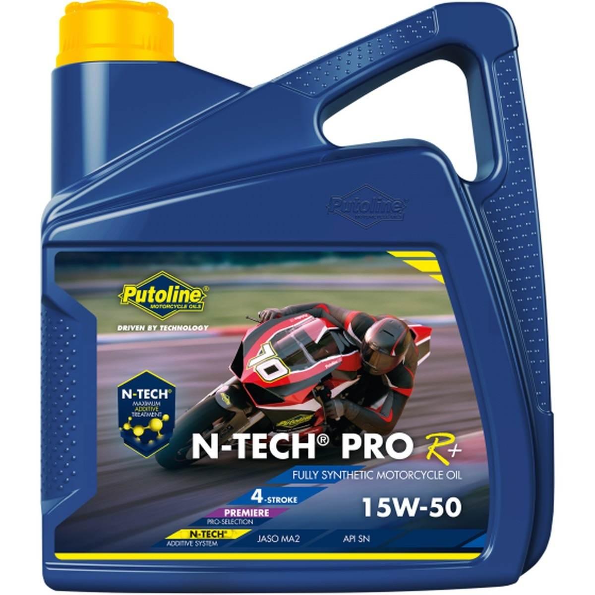 Putoline Olej Silnikowy 4T 100% Syntetyk N-Tech® Pro R+ 15W50 4L Akc
