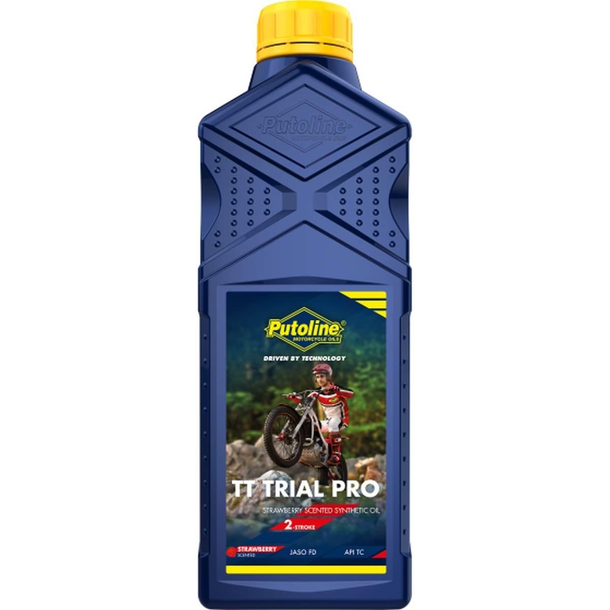 Putoline 2T Olej Do Mieszanki 100% Tt Trial Pro Scented 1L Truskawka Akc