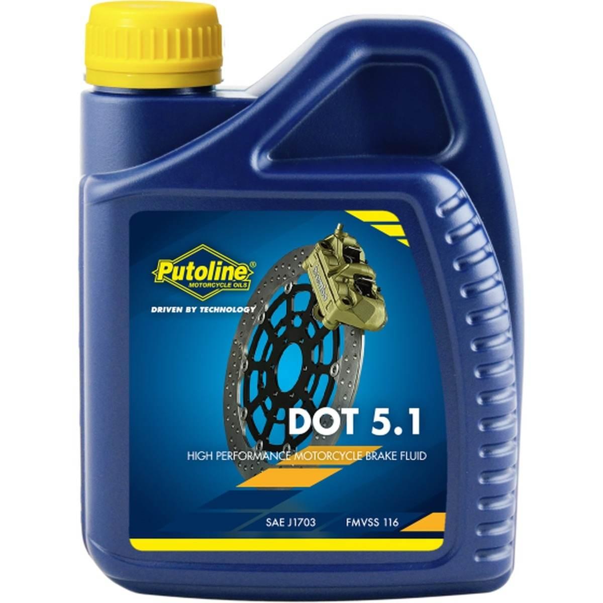 Putoline Płyn Hamulcowy Dot 5.1 Brake Fluid 500Ml