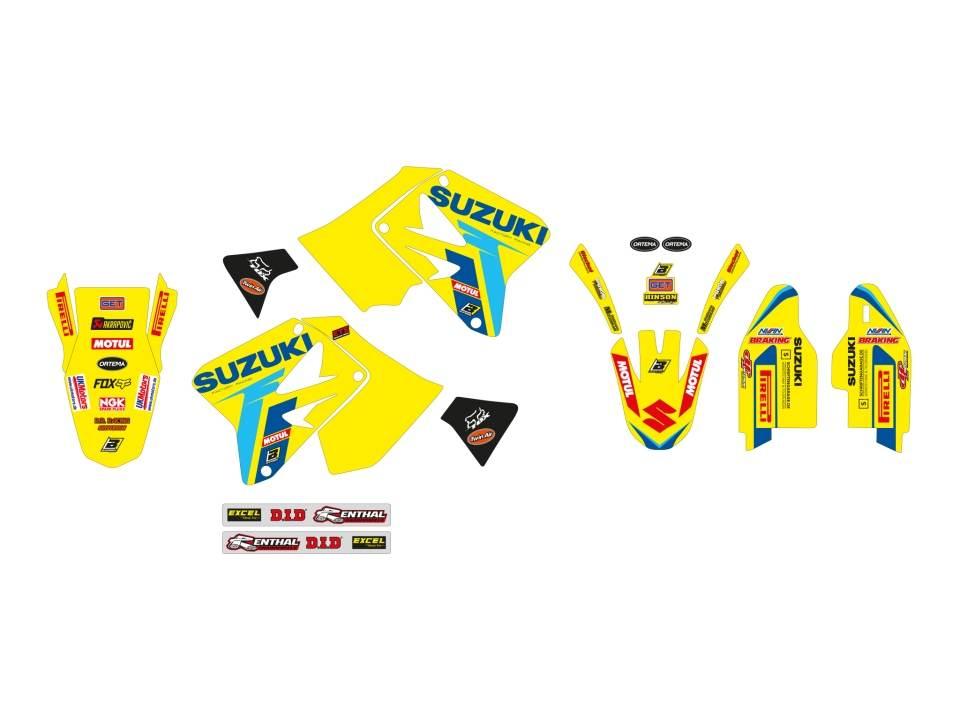 Blackbird Komplet Naklejek Oklein Suzuki Rm 125/250 '01-'24 Replica Ksrt Re