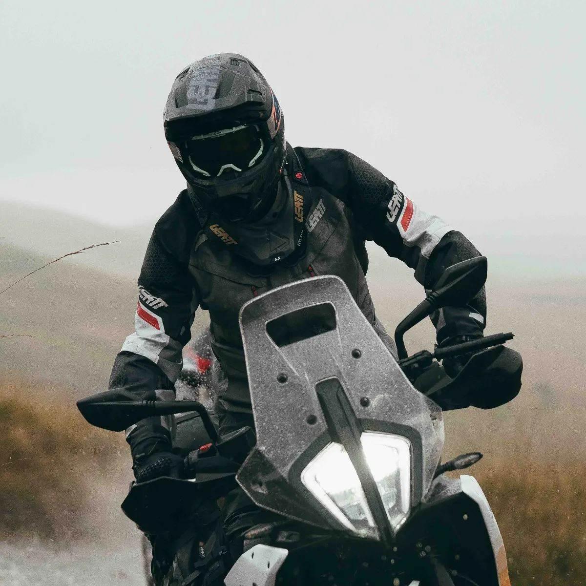 Leatt Rękawice Adv Adventure X-Flow 7.5 Stealth Kolor Czarny Rozmiar S - zdjęcie 2