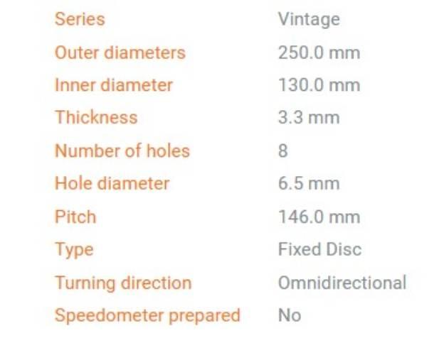 Moto-Master Tarcza Hamulcowa Przód Vintage Kawasaki Kx 125/250/500 1985-198 - zdjęcie 2