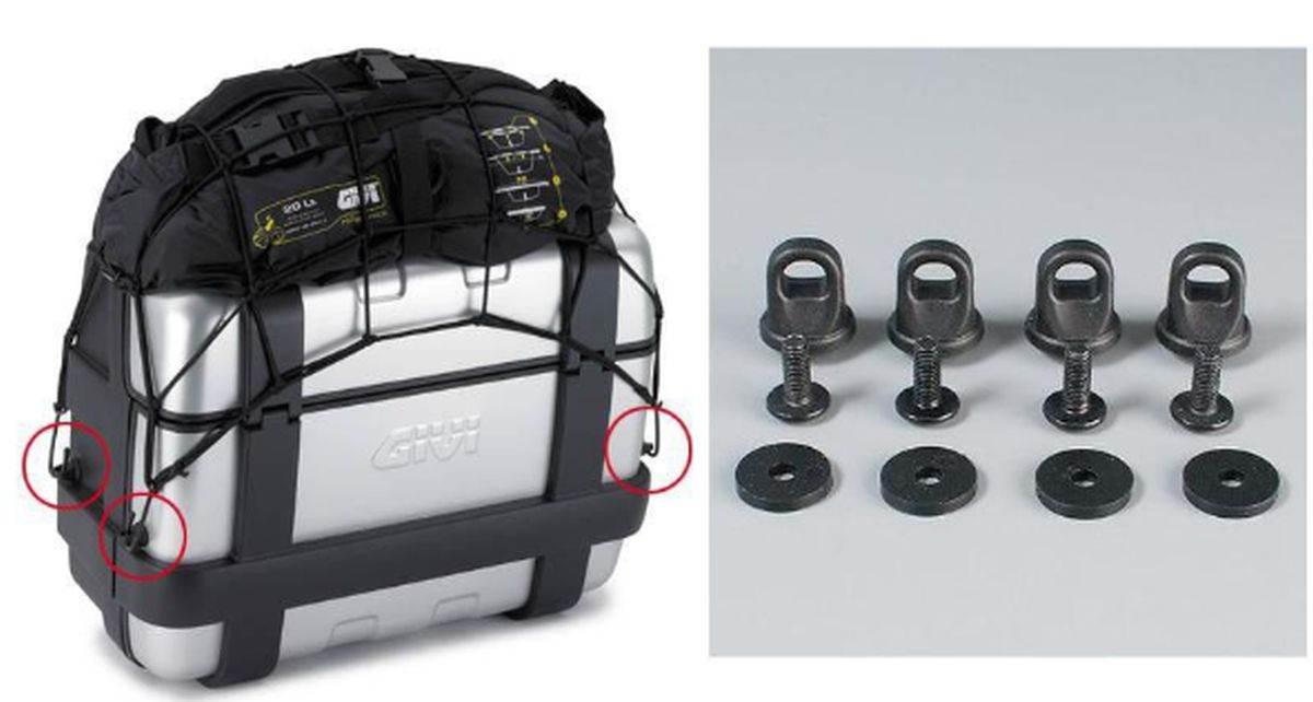 Kappa Zestaw 4 Szt. Zaczepów Do Mocowania Siatki Bagażowej Pajączka