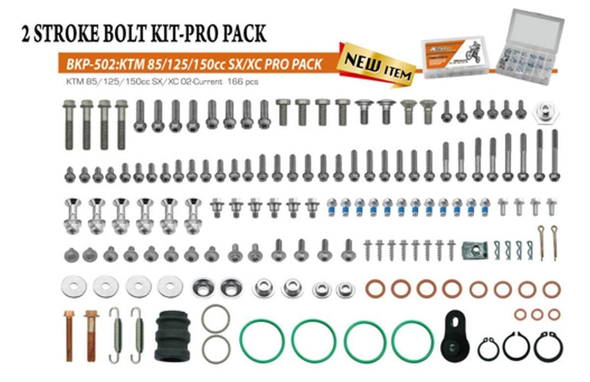 Accel Komplet Śrub Pro Pack Factory 2T Duży Ktm Sx/Xc 85/125/150 '02