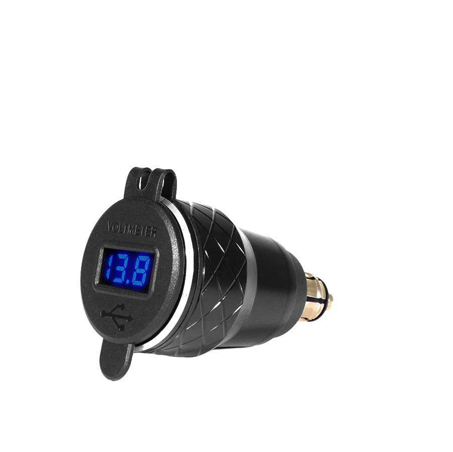Biketec Motocyklowe Podwójne Gniazdo Usb Qc 3.0 - 36 W Din Quick Charge Z W - zdjęcie 2