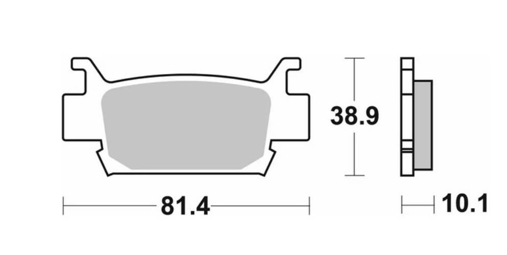 Sbs Klocki Hamulcowe Kh410 Off-Road Sinter Kolor Złoty Honda Trx 500/680/70